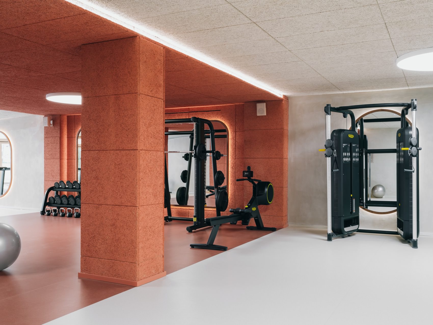 indoor gym at Hyde Ibiza