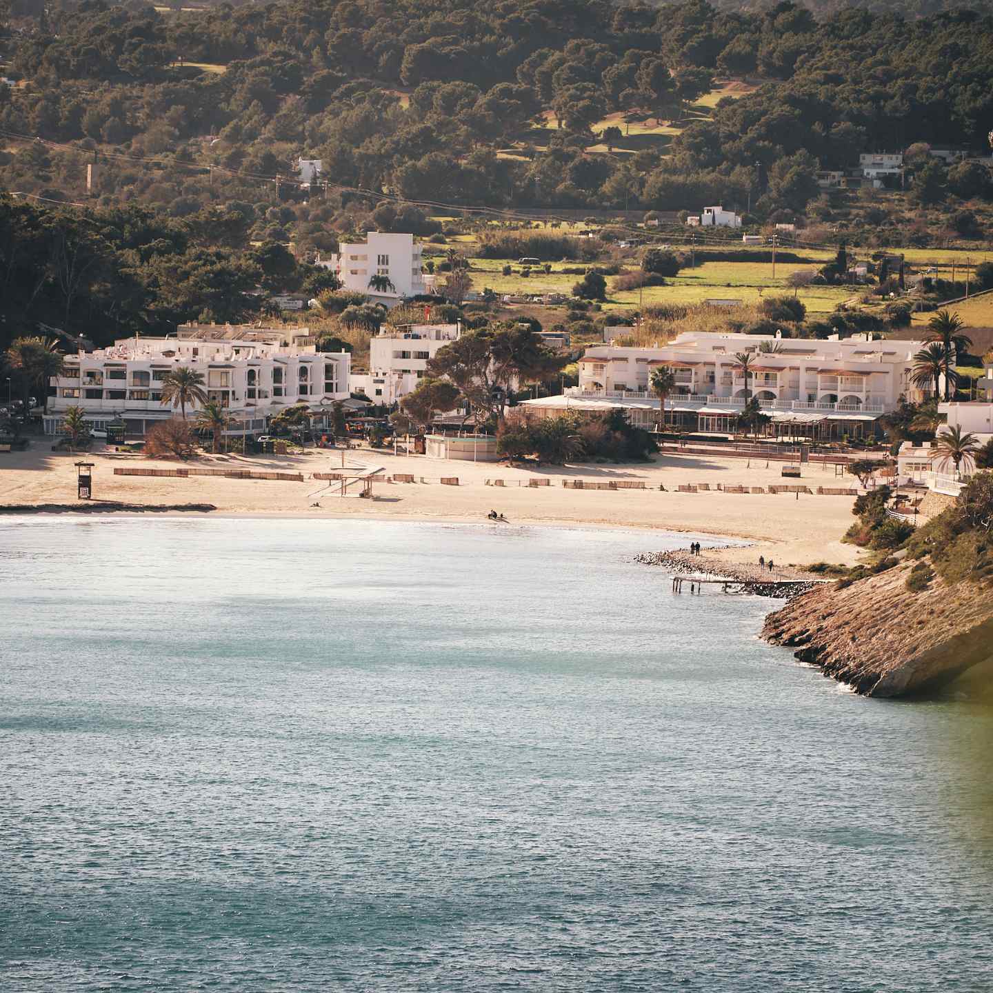 View of Cala Llonga - the beach where the hotel is located
