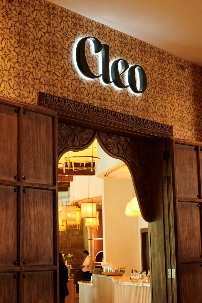 Entrance of Cleo from the lobby of Hyde Dubai 