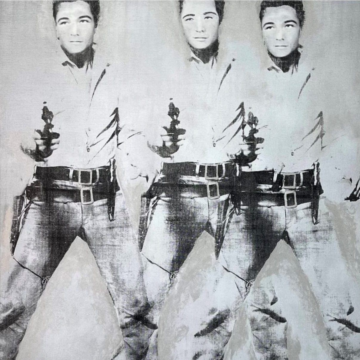 Triple Elvis art piece by Bruce Helander