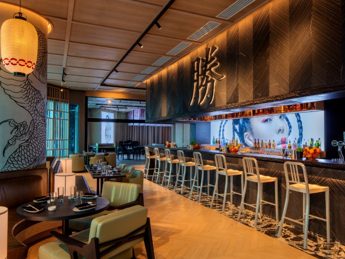 Katsuya - Bar area of the restaurant 