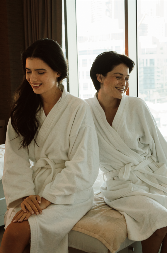 two ladies in the treatment room